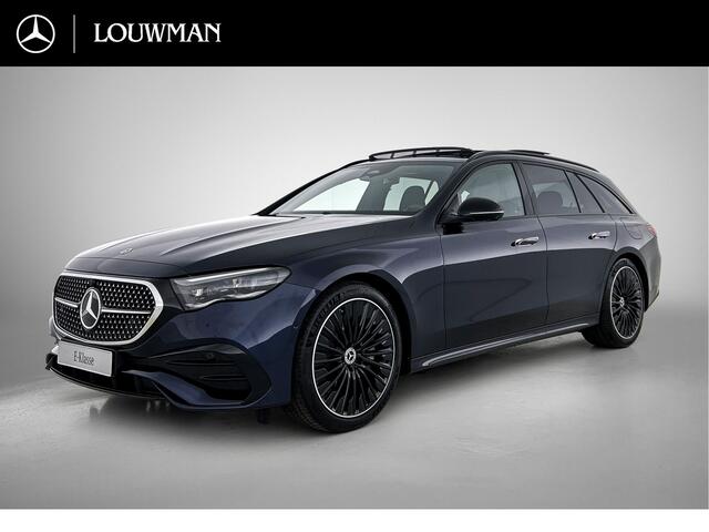 Mercedes-Benz E-estate 300 e Business Solution AMG | Winterpakket | Nightpakket | Trekhaak | Panoramaschuifdak | 360° camera | 20-inch multispaaks AMG velgen | GUARD 360° | Warmtewerend, donkergetint glas |