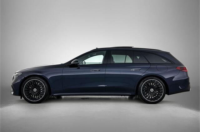 Mercedes-Benz E-estate 300 e Business Solution AMG | Winterpakket | Nightpakket | Trekhaak | Panoramaschuifdak | 360° camera | 20-inch multispaaks AMG velgen | GUARD 360° | Warmtewerend, donkergetint glas |