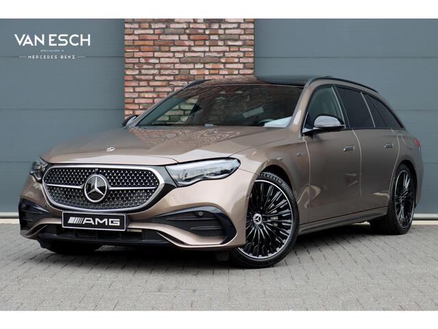 Mercedes-Benz E-estate 300 e AMG Line | Hyperscreen | Distronic+ | HUD | 3D-Display | Panoramadak | Burmester | Surround Camera | Trekhaak | Keyless Go |