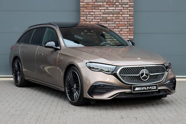 Mercedes-Benz E-estate 300 e AMG Line | Hyperscreen | Distronic+ | HUD | 3D-Display | Panoramadak | Burmester | Surround Camera | Trekhaak | Keyless Go |