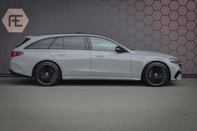 Mercedes-Benz E-estate 300e AMG LINE | BURMESTER 4D | SUPERSCREEN | PANORAMADAK | 20" | NIGHTPACK | DISTRONIC | PRIVACY GLASS | MANUFAKTUR ALPINE GRAU
