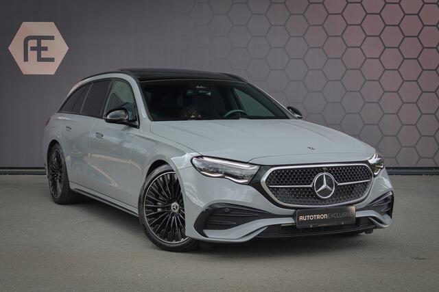 Mercedes-Benz E-estate 300e AMG LINE | BURMESTER 4D | SUPERSCREEN | PANORAMADAK | 20" | NIGHTPACK | DISTRONIC | PRIVACY GLASS | MANUFAKTUR ALPINE GRAU