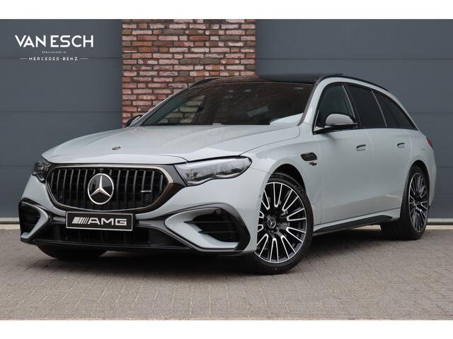 Mercedes-Benz E-estate AMG 53 4MATIC+ Premium+ | 612pk | Hyperscreen | Achterasbesturing | Distronic+ | Burmester | Trekhaak | HUD | Verwarmd Stuurwiel | Digital Light | 3D-Display |