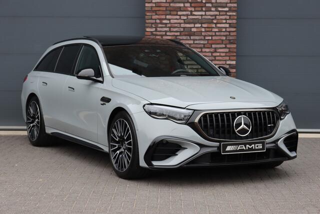 Mercedes-Benz E-estate AMG 53 4MATIC+ Premium+ | 612pk | Hyperscreen | Achterasbesturing | Distronic+ | Burmester | Trekhaak | HUD | Verwarmd Stuurwiel | Digital Light | 3D-Display |