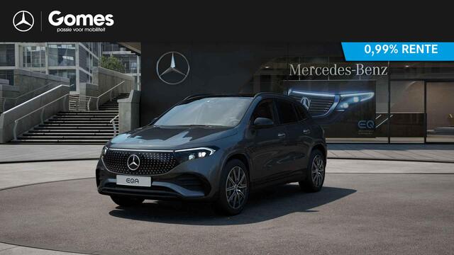 Mercedes-Benz EQA 250+ Business Solution AMG Night Pakket | Winter Pakket | Panoramadak | Burmester 3D Surround Sound | 360° Camera | Head-up Display | Dodehoekassistent | Elektrisch Verstelbare Stoelen + Memory | Stoelverwarming | Stuurverwarming | Sfeerverlichting | Sier