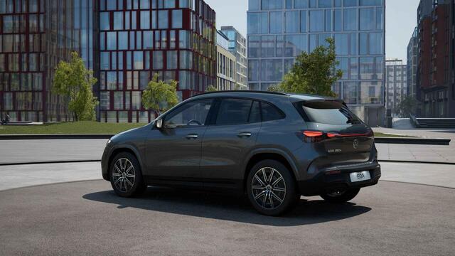 Mercedes-Benz EQA 250+ Business Solution AMG Night Pakket | Winter Pakket | Panoramadak | Burmester 3D Surround Sound | 360° Camera | Head-up Display | Dodehoekassistent | Elektrisch Verstelbare Stoelen + Memory | Stoelverwarming | Stuurverwarming | Sfeerverlichting | Sier