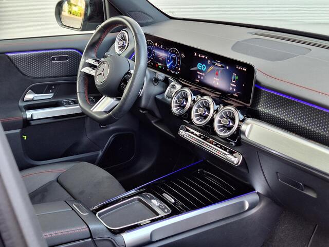 Mercedes-Benz EQB 250+ AMG Line | Night Pakket | Panoramadak | Dodehoekassistent | Donkergetint Glas Achter | Apple CarPlay | Android Auto | Advanced Sound System | Sfeerverlichting | Stoelverwarming | Verschuifbare Achterstoelen