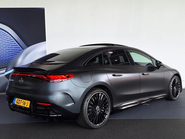 Mercedes-Benz EQE 350 AMG Line | Matgrijs | Premium Pakket | Night Pakket | Rijassistentiepakket Plus | Panoramadak | AIRMATIC Luchtvering | Burmester 3D Surround Sound |