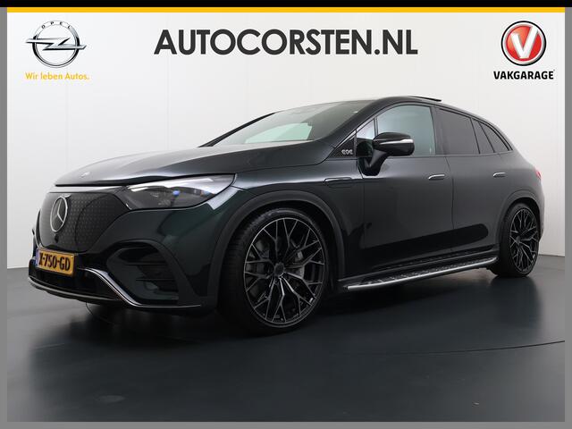 Mercedes-Benz EQE SUV 350+ AMG Line Night+Premium Pack 96kWh Trekhaak 22" Concave Velgen Burmester®Surround Airmatic Distronic plus Adap.Cruise 360°Camera Navi Ecc Warmtepomp Apple Carplay Android Auto Memory Stoelen+Verwarmd Stuurverwarming Sidesteps Keyless High-Definiti
