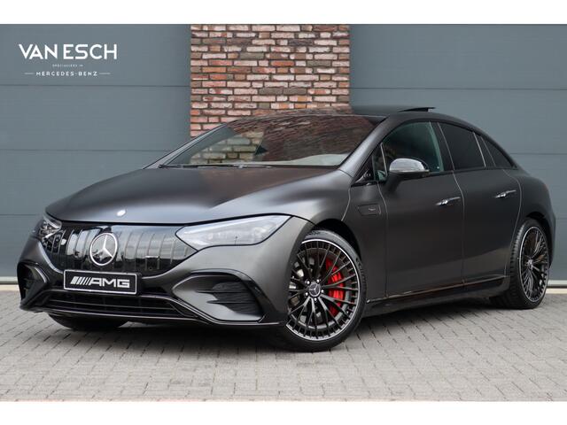 Mercedes-Benz EQE AMG 53 4MATIC+ 90 kWh | 72500,- Ex | MBUX Hyperscreen | Airmatic | Achterasbesturing | Distronic+ | Massage | Memory | Burmester | Stoelventilatie | HUD | Digital Light | Warmtepomp | Surround Camera |