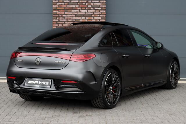 Mercedes-Benz EQE AMG 53 4MATIC+ 90 kWh | 72500,- Ex | MBUX Hyperscreen | Airmatic | Achterasbesturing | Distronic+ | Massage | Memory | Burmester | Stoelventilatie | HUD | Digital Light | Warmtepomp | Surround Camera |