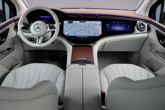 Mercedes-Benz EQE SUV 350+ AMG Line 91 kWh | Hyperscreen | Achterasbesturing | Distronic+ | Surround Camera | Verwarmd Stuurwiel | Digital Light | Keyless Go | Parfumering | 22kW | Memory |