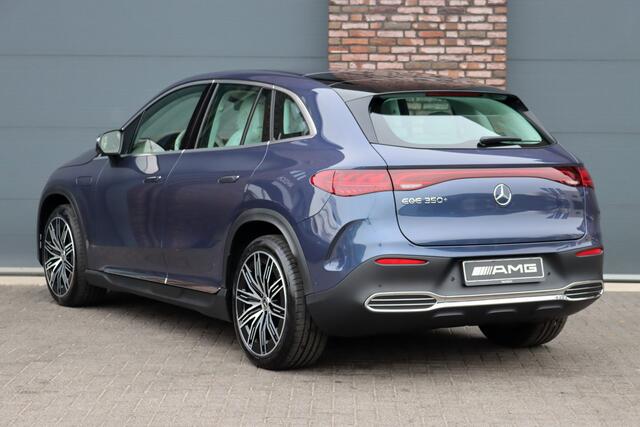 Mercedes-Benz EQE SUV 350+ AMG Line 91 kWh | Hyperscreen | Achterasbesturing | Distronic+ | Surround Camera | Verwarmd Stuurwiel | Digital Light | Keyless Go | Parfumering | 22kW | Memory |