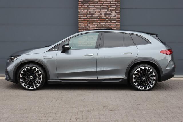 Mercedes-Benz EQE SUV 500 4Matic AMG Line 96 kWh | Hyperscreen | Airmatic | Achterasbesturing | Distronic+ | Stoelventilatie | Trekhaak | Burmester | Memory | HUD | Warmtepomp |