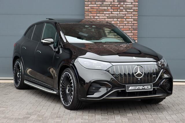 Mercedes-Benz EQE SUV AMG 43 4MATIC Premium 91 kWh | Hyperscreen | Luchtvering | Achterasbesturing | Distronic+ | Carbon | Burmester | Trekhaak | Warmtepomp | Verwarmd Stuurwiel | HUD | Panoramadak |