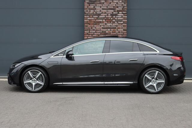 Mercedes-Benz EQE 350+ AMG Line Premium+ 96 kWh | Hyperscreen | Luchtvering | Achterasbesturing | Carbon | Distronic+ | Panoramadak | HUD | Verwarmd Stuurwiel | 22kW | Warmtepomp |