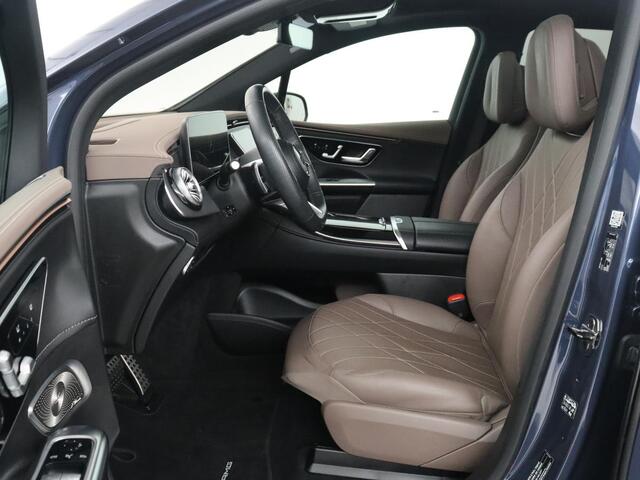 Mercedes-Benz EQE SUV 350 4Matic AMG Line 91 kWh | 97.1% | Panoramadak | Trekhaak | Head up | 360 camera | Adaptive cruise | Stoelkoeling | Memory |
