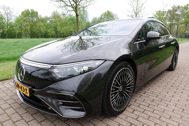 Mercedes-Benz EQS 580 4MATIC AMG Line 108 kWh | Burmester | Achterasbesturing 10° | KEYLESS GO-comfortpakket | HUD | 360° Camera | DIGITAL LIGHT | Night Pakket | Carbon pakket | Stoelventilatie | Stuurwielverw. | Stoelverw. | Massage | Hyperscreen.