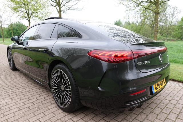 Mercedes-Benz EQS 580 4MATIC AMG Line 108 kWh | Burmester | Achterasbesturing 10° | KEYLESS GO-comfortpakket | HUD | 360° Camera | DIGITAL LIGHT | Night Pakket | Carbon pakket | Stoelventilatie | Stuurwielverw. | Stoelverw. | Massage | Hyperscreen.