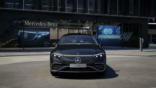 Mercedes-Benz EQS 450+ AMG Line 108 kWh | Panoramadak | Luchtvering | Rijassistentiepakket Plus | Burmester 4D | Headup | Stoelventilatie |