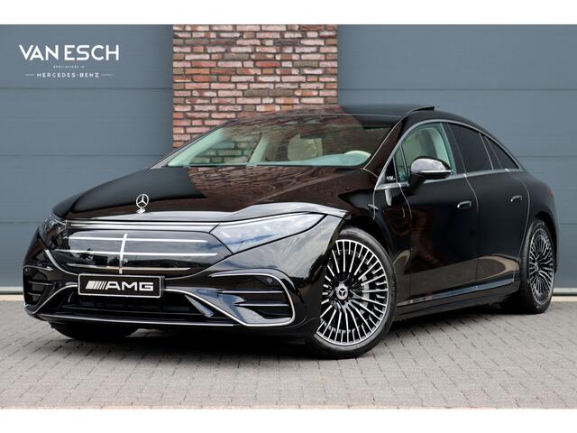 Mercedes-Benz EQS 450+ AMG Exclusive Line 118 kWh | Facelift | ex btw ¤78.500,- | Hyperscreen | Achterasbesturing | Airmatic | Distronic+ | Chauffeurspakket | MBUX Tablet | Massage | Burmester | Nappa Leder | HUD |