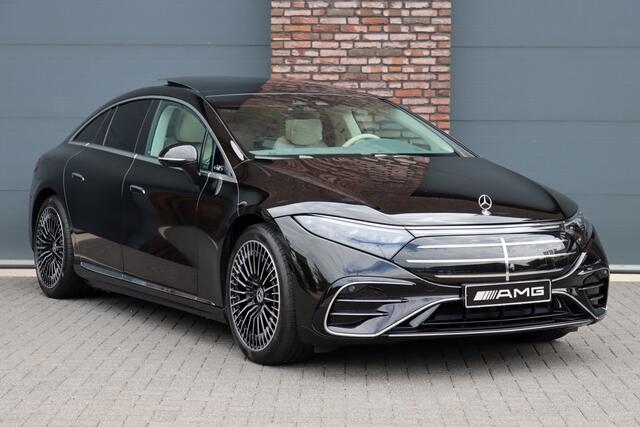 Mercedes-Benz EQS 450+ AMG Exclusive Line 118 kWh | Facelift | ex btw ¤78.500,- | Hyperscreen | Achterasbesturing | Airmatic | Distronic+ | Chauffeurspakket | MBUX Tablet | Massage | Burmester | Nappa Leder | HUD |