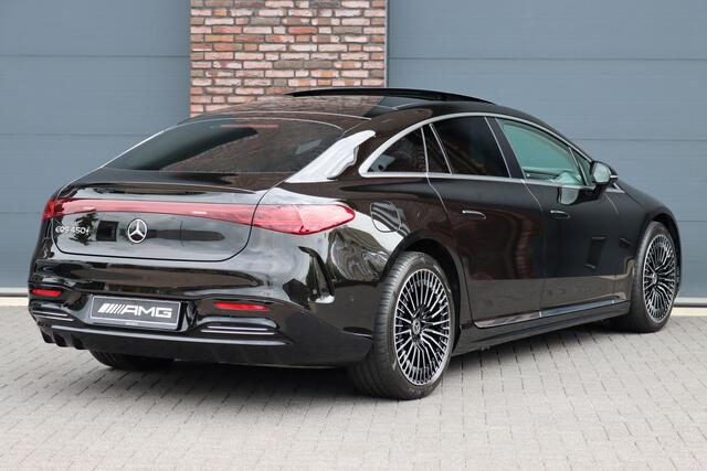Mercedes-Benz EQS 450+ AMG Exclusive Line 118 kWh | Facelift | ex btw ¤78.500,- | Hyperscreen | Achterasbesturing | Airmatic | Distronic+ | Chauffeurspakket | MBUX Tablet | Massage | Burmester | Nappa Leder | HUD |