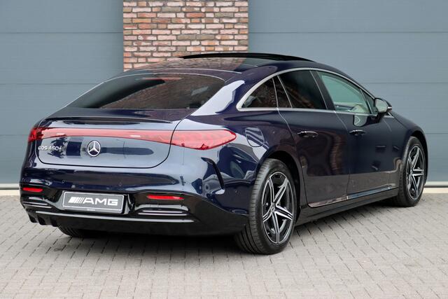 Mercedes-Benz EQS 450+ AMG Line 118 kWh | Hyperscreen | Luchtvering | Achterasbesturing | Distronic | Burmester | Memory | Keyless Go | Warmtepomp | Elek. Zitplaatsen Achter |