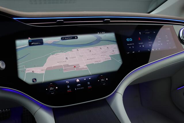 Mercedes-Benz EQS 450+ AMG Line 108 kWh | Hyperscreen | Luchtvering | Achterasbesturing | Distronic | Burmester | Memory | Keyless Go | Warmtepomp | Elek. Zitplaatsen Achter |
