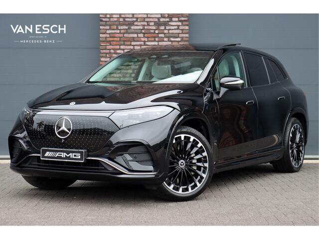 Mercedes-Benz EQS SUV 450 4MATIC AMG Line 118 kWh | Facelift | Hyperscreen | Achterasbesturing | Airmatic | Distronic+ | Massage | Burmester | Trekhaak | Verwarmd Stuurwiel | HUD | Stoelventilatie |