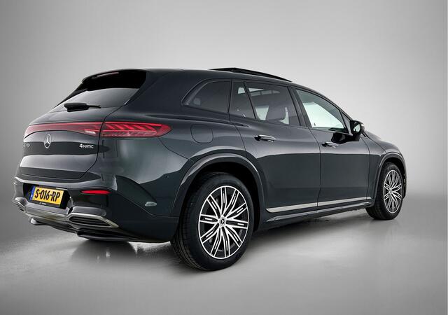 Mercedes-Benz EQS SUV 450 4MATIC AMG Line 7p 118 kWh Panoramadak | 7 zitplaatsen | 22 inch multispaaks lichtmetalen velgen | Hyperscreen | Navigatie | diverse opties | Alarm klasse 3+5 | Inclusief 24 maanden MB Certified garantie voor Europa.
