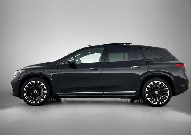 Mercedes-Benz EQS SUV 450 4MATIC AMG Line 118 kWh | Premium Plus | Trekhaak | Luchtvering | Nightpakket | Digital Light | Head-up Display | Multicontourstoelen voor | Sluitbekrachtiging | HYPERSCREEN | Rijassistentiepakket | 22 inch AMG velgen |
