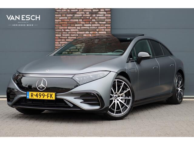 Mercedes-Benz EQS 450+ AMG Line Premium 108 kWh | Luchtvering | Achterasbesturing | Distronic+ | Trekhaak | HUD | Verwarmd Stuurwiel | Memory | Digital Light | Burmester | Stoelverwarming |