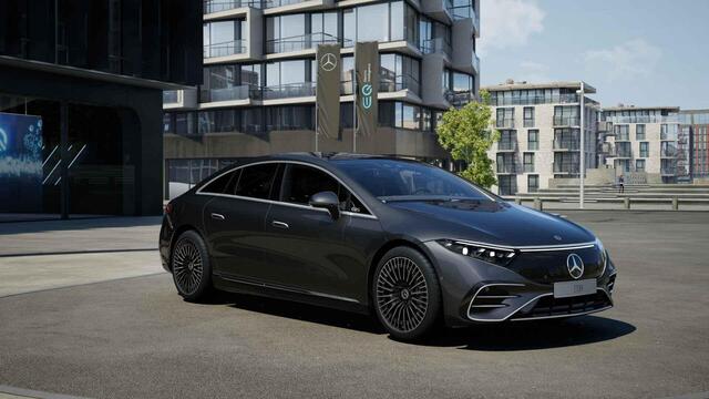 Mercedes-Benz EQS 450+ AMG Line 108 kWh | Panoramadak | Burmester | 21" lichtmetalen velgen | Stoelventilatie |