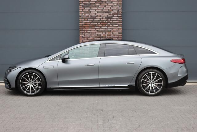 Mercedes-Benz EQS 450+ AMG Line Premium+ 108 kWh | Luchtvering | Achterasbesturing | Distronic+ | Burmester | Stoelventilatie | Massage | Digital Light | Panoramadak | HUD | Verwarmd Stuurwiel |