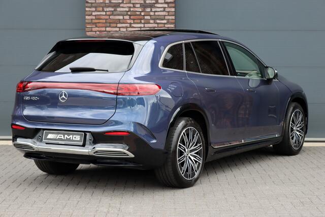 Mercedes-Benz EQS SUV 450+ AMG Line 118 kWh | Luchtvering | Hyperscreen | Achterasbesturing | Massage | Stoelventilatie | Distronic+ | Burmester | Augmented Reality HUD | Digital Light | Surround Camera |