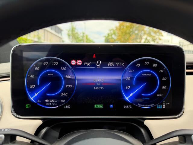Mercedes-Benz EQS 450+ AMG Line 108 kWh / Achterasbesturing / Panoramadak / Head-up / 360Camera / Luchtvering / Burmester / 20'' / Stoelventilatie / Stoel+Stuurverwarming / Dodehoek / DAB / ACC