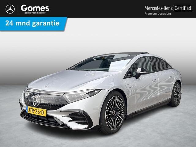 Mercedes-Benz EQS 450+ AMG Line 108 kWh | Hyperscreen | Burmester 3D | Massage | Panoramadak | Nappa Leder | Memory | Stoelventilatie | Head Up display | Parkeerassistent | Apple Carplay & Android Auto | 360 Camera | Achterstoelen verwarmd