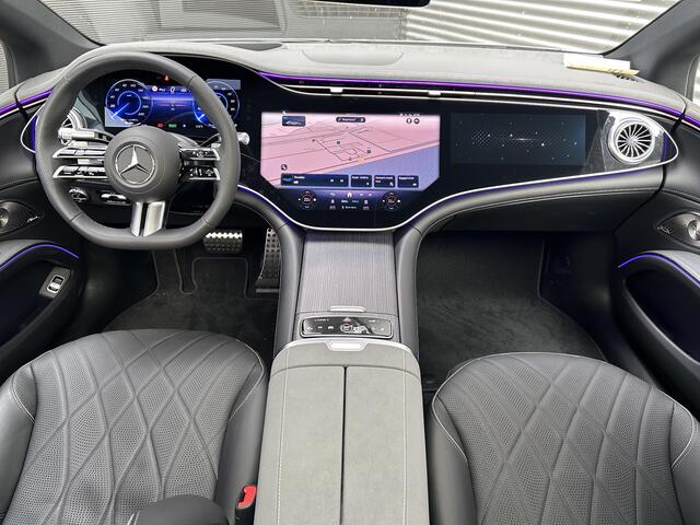 Mercedes-Benz EQS 450+ AMG Line 108 kWh | Hyperscreen | Burmester 3D | Massage | Panoramadak | Nappa Leder | Memory | Stoelventilatie | Head Up display | Parkeerassistent | Apple Carplay & Android Auto | 360 Camera | Achterstoelen verwarmd