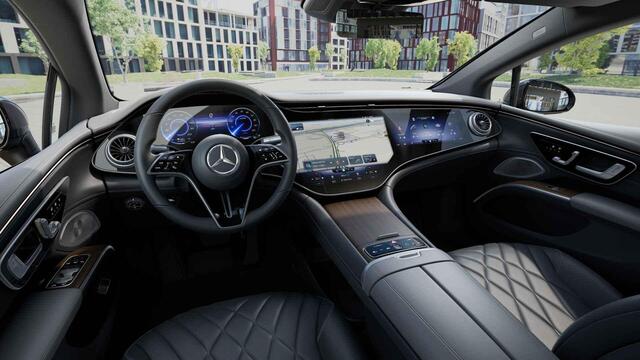 Mercedes-Benz EQS 580 4MATIC AMG Line 108 kWh | Luchtvering | Achterasbesturing | Head Up | 360 graden camera | Stoelventilatie | Memory |
