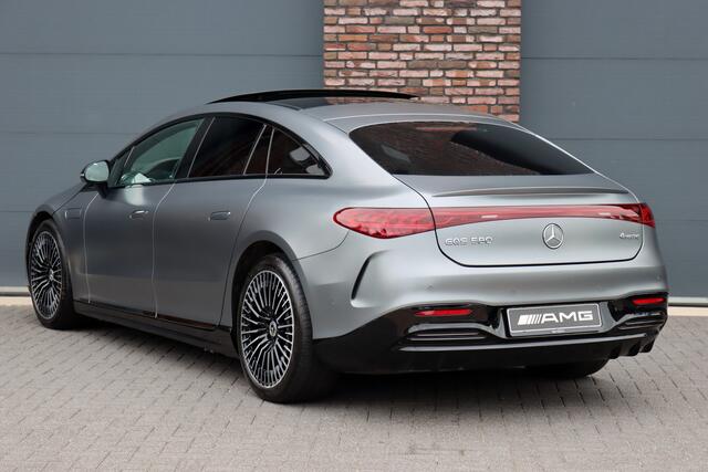 Mercedes-Benz EQS 580 4MATIC AMG Line 108 kWh | Luchtvering | Hyperscreen | Achterasbesturing | Distronic+ | Stoelventilatie | Massage | HUD | Verwarmd Stuurwiel | Digital Light |