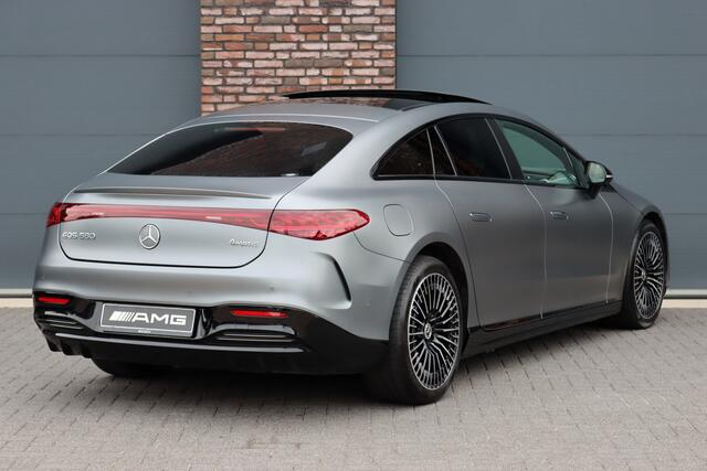 Mercedes-Benz EQS 580 4MATIC AMG Line 108 kWh | Luchtvering | Hyperscreen | Achterasbesturing | Distronic+ | Stoelventilatie | Massage | HUD | Verwarmd Stuurwiel | Digital Light |