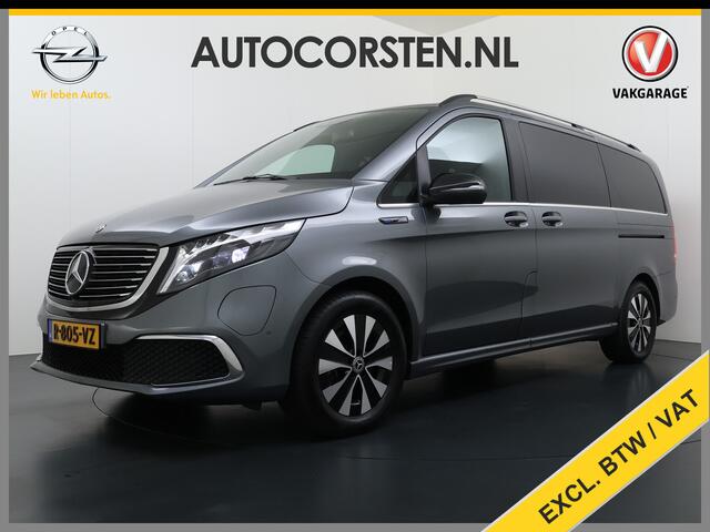 Mercedes-Benz EQV 300 L2 7-Persoons Leder Captain Chairs SOH 95% Elek.Stoelen+Memory+Verwarmd Burmester®-Audio 360°Camera Navi Adap.Cruise Ecc Business Solution Limited 90kWh Pdc Elek.Schuifdeuren Lane Assist DAB Privacy Glas Elek.Achterklep VIP Vervoer