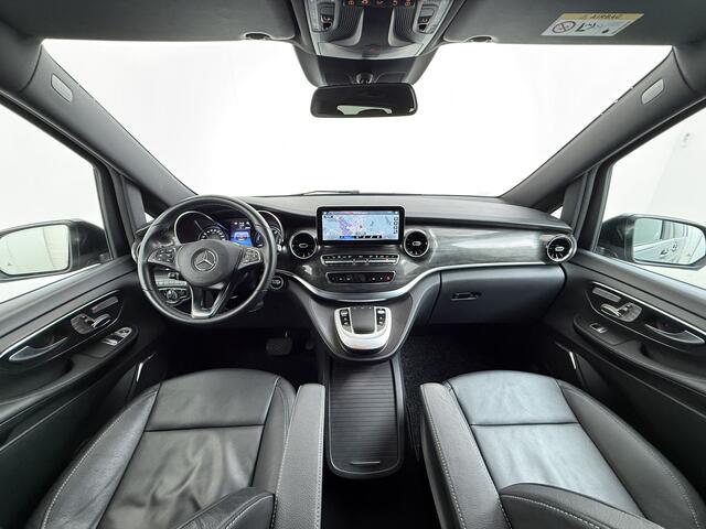 Mercedes-Benz EQV 300 L2 7-Persoons Leder Captain Chairs SOH 95% Elek.Stoelen+Memory+Verwarmd Burmester®-Audio 360°Camera Navi Adap.Cruise Ecc Business Solution Limited 90kWh Pdc Elek.Schuifdeuren Lane Assist DAB Privacy Glas Elek.Achterklep VIP Vervoer