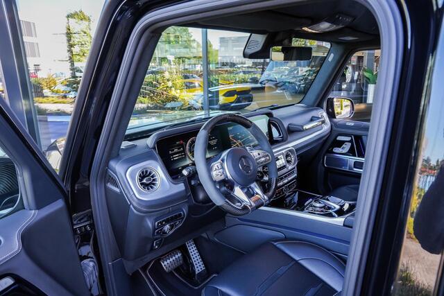 Mercedes-Benz G-KLASSE G63 AMG BRABUS 4.0 585pk |orgineel BRABUS|23" lichtmetalen velgen|schuifkantel dak|Burmester|memory|Apple Carplay|360 camera|sportuitlaat|blind spot|sfeerverlichting|clima control|multi-beam LED|