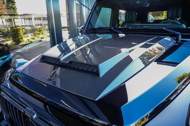 Mercedes-Benz G-KLASSE G63 AMG BRABUS 4.0 585pk |orgineel BRABUS|23" lichtmetalen velgen|schuifkantel dak|Burmester|memory|Apple Carplay|360 camera|sportuitlaat|blind spot|sfeerverlichting|clima control|multi-beam LED|