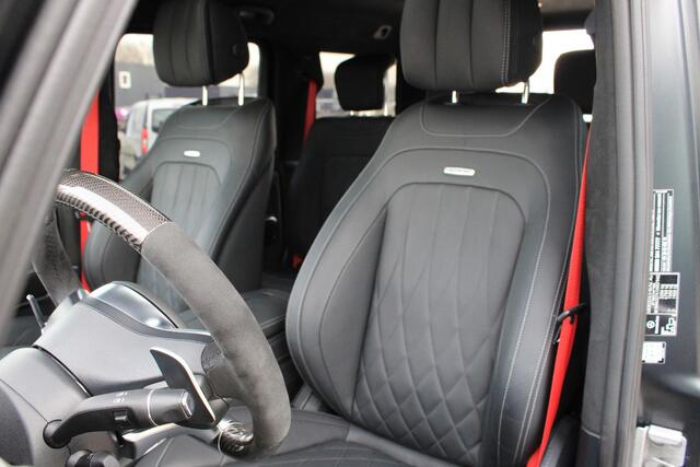 Mercedes-Benz G-KLASSE 63 Edition 1 Magno Zwart | Distronic | Carbon Pakket | Schuifdak | Burmester | Sfeerverlichting | 360 Camera | Origineel Nederlands