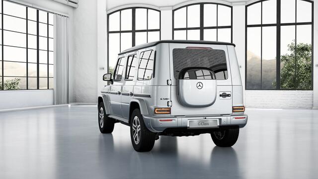 Mercedes-Benz G-KLASSE 580 Nightpakket met EQ-Technologie 116 kWh | Schuifdak | Burmester® | 360° Camera | Distronic | Sfeerverlichting | Car Play | Inclusief 24 maanden Mercedes-Benz Certified garantie voor Europa.
