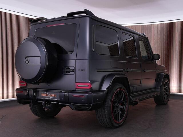 Mercedes-Benz G-KLASSE 63AMG Edition 1 |dealer onderhouden|Akrapovic|sterrenhemel|schuif/kantel dak|Burmester|massage|memory|stoelverwarming & ventilatie|360 camera|carbon interieur|blind spot|22"|