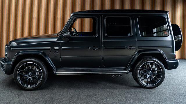 Mercedes-Benz G-KLASSE 63 Panodak Carbon Burmester Leer 360 PTS Open dak Navi Memory Stoelventilatie Stoelverwarming Climate NL auto